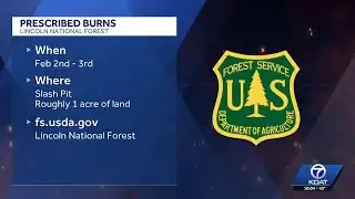 Lincoln National Forest prescribed burn