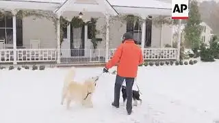 Lingering storm keeps dumping snow, ice on South