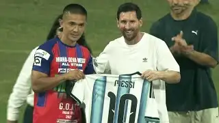 Lionel Messi Met Sunil Chhetri ❤️