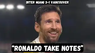 Lionel Messi TROLLS Ronaldo after winning MLS Cup - Post Match Interview - Inter Miami vs Vancouver