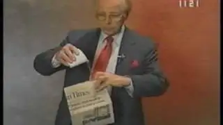 Liquid Newspaper In the News Magic Trick