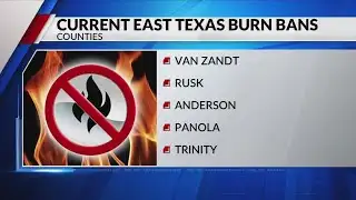 LIST: Burn bans, fire warnings issued across East Texas