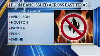 LIST: East Texas counties that have issued burn bans