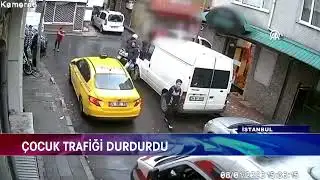 LITTLE HERO ON DUTY IN TRAFFIC