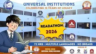 🔴 LIVE | 72 Hours Non-Stop Reading Challenge | UNIVERSAL WORLD RECORD 2026-PART- IV