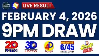 LIVE 9PM PCSO LOTTO DRAW TODAY FEBRUARY 4, 2026 | SWERTRES EZ2