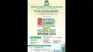 LIVE [ABUJA]: 2026 NATIONAL SUMMIT OF FORMER LEGISLATORS