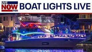 LIVE: Boat Parade Christmas lights show in Tampa Riverwalk