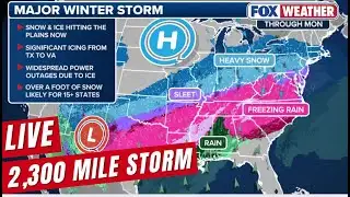 LIVE Coverage Tracking Historic Major Winter Storm Underway, 40+ States Impacted | FOX Weather