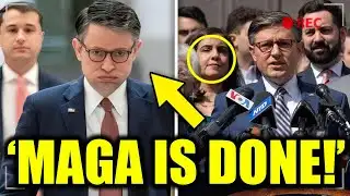 LIVE Disaster for MAGA Mike Johnson — Caught Lying, Runs From the Press!