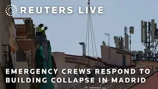LIVE: Emergency crews respond to building collapse in Madrid