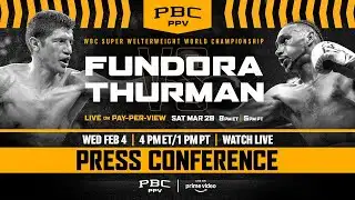 LIVE: Fundora vs Thurman: Press Conference 🥊 | Prime Video