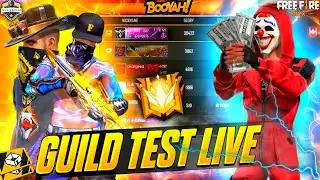 Live Guild Test 1 v 2|🔥| New Update Team Code Rank Push With Subscribers |😃| ID Reaction