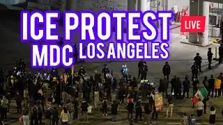 LIVE ICE PROTEST DOWNTOWN L.A. #breakingnews #losangeles