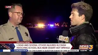 Live interview with CHP on deadly crash involving a school bus