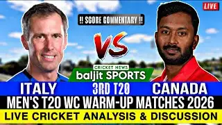 🔴 Live | Italy vs Canada Live | ITA vs CAN | Score Commentary
