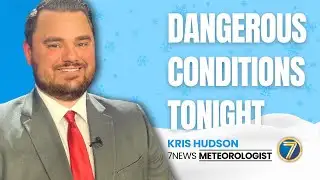 LIVE: Kris Hudson talks Dangerous Blizzard-like Conditions Overnight