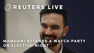 LIVE: Mamdani attends a watch party on election night | REUTERS
