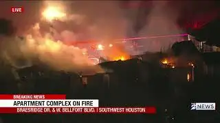LIVE: Massive Apartment Fire Burns In Southwest Houston