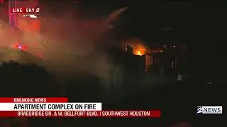 LIVE: Massive Apartment Fire Burns In Southwest Houston