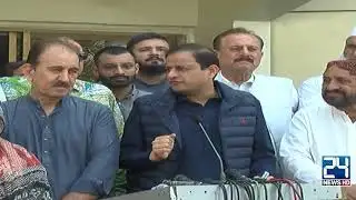 🔴LIVE - Mayor Karachi Murtaza Wahab Media Talk  - 24 News HD