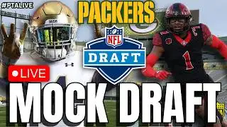 🏈 LIVE MOCK DRAFT: Packers 2026 Mock Draft Fixing OL & CB Without a 1st Round Pick!