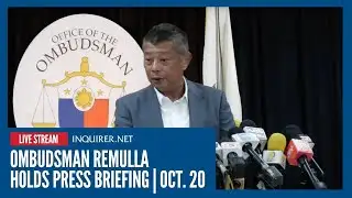 LIVE: Ombudsman Remulla holds press briefing | Oct. 20