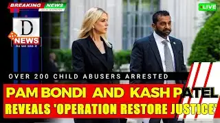 Live : Pam Bondi & Kash Patel Announce 