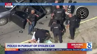 Live Police Chase in L.A