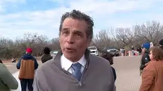 LIVE | Protest and vigil being held outside immigration facility in Dilley, Texas