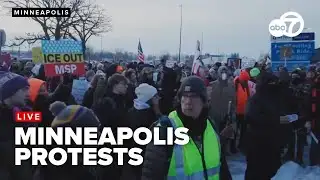 🔴LIVE | Protests erupt in Minneapolis following deadly ICE shooting