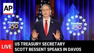 LIVE: Scott Bessent holds news conference in Davos