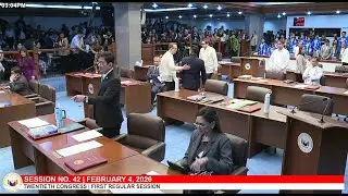 LIVE: Senate Plenary Session No. 42 (February 4, 2026)
