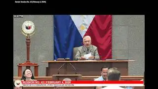 🔴LIVE: Senate Session No. 42 (February 4, 2026)