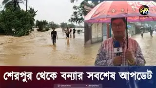 শেরপুরের বন্যা পরিস্থিতি সরাসরি | Live | Sherpur | Flood | Deepto News