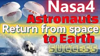 LIVE SpaceX Crew Capsule Lands Safely in Ocean , Capsule Splashes Down Safely   Astronauts