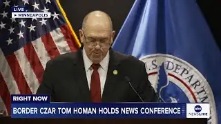 LIVE: White House border czar Tom Homan holds news conference in Minneapolis