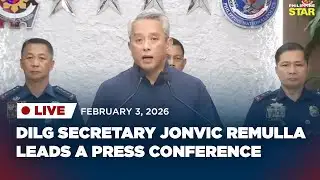 LIVESTREAM: DILG holds a press conference (February 3, 2026)