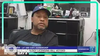 Local barber speaks out after DeSantis vetoes licensing bill