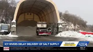 Local communities wait for salt deliveries as temperatures continue to drop