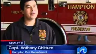 Local firefighters battle Va. wildfire