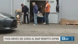 Local food drive sees surge as SNAP benefits expire