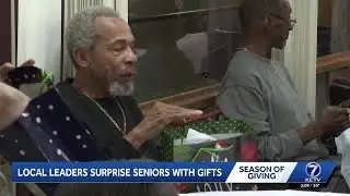 Local leaders surprise seniors with gifts