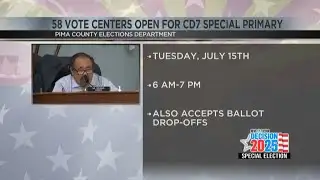 Locations for 58 vote centers open for CD7 Special Primary Election