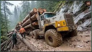 Logging Mayhem: Monster Trucks and Chainsaw Fails