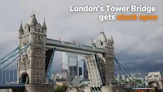London’s Tower Bridge gets stuck open