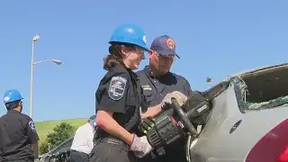 Long Island medical students tackle EMT training scenarios