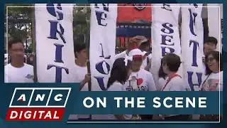 LOOK: Church group holds protest outside DPWH Bulacan office over questionable projects | ANC