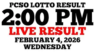 Lotto Result Today 2:00 PM Draw February 4, 2026 Wednesday PCSO LIVE Result