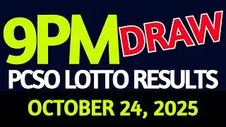 Lotto Result Today 9pm draw October 24, 2025 Friday PCSO